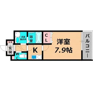 ラクラス高殿【8階】の間取り