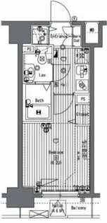 ガラ・グランディ日本橋【9階】の間取り