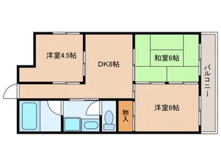 グリーンハイツ横山【3階】の間取り