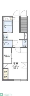 レオパレス三丁田【2階】の間取り