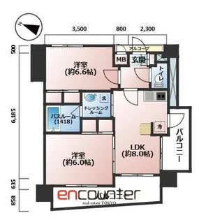 エステムプラザ飯田橋タワーレジデンス【14階】の間取り