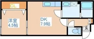 ヒルズ山の手【3階】の間取り