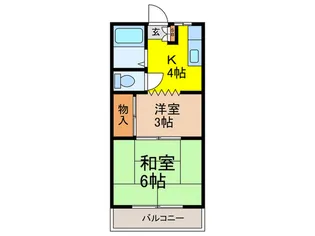 昌栄コ-ポ【2階】の間取り