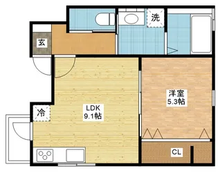 (仮)Signpost出雲【1階】の間取り