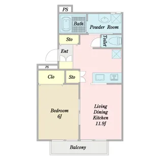 Ray flow I【1階】の間取り