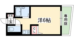 メゾンアンティーム【1階】の間取り