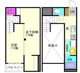 グランツ博多南【1階】の間取り