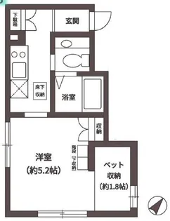 サンタフェ北新宿【1階】の間取り