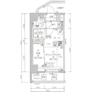 メインステージ南砂町【8階】の間取り