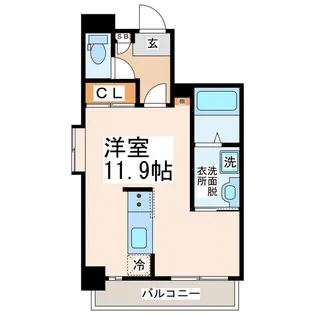 Lagoa湖東【9階】の間取り