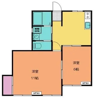 コーポラスリフレインII【2階】の間取り