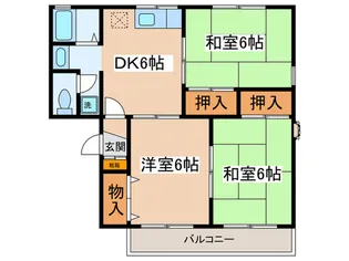 グレ-スB【1階】の間取り