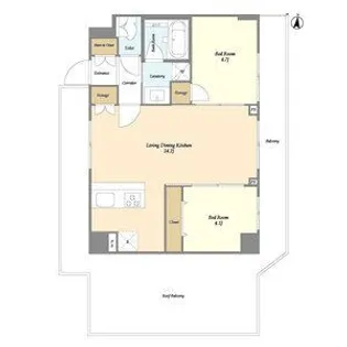 CREATIF日暮里【5階】の間取り