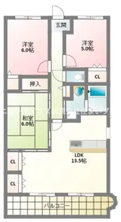 パールメガリス【6階】の間取り