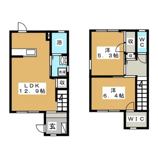 フォンテーヌ A棟【1階】の間取り