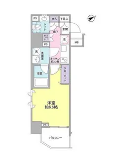 サンピエス大森【8階】の間取り