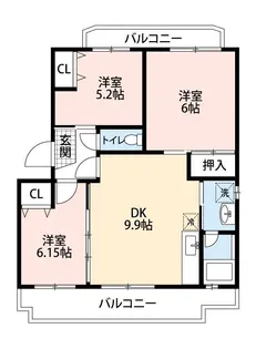 ヴィラ・ウィンディア【1階】の間取り