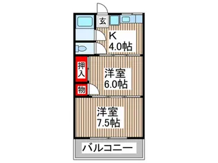 弥生荘の間取り