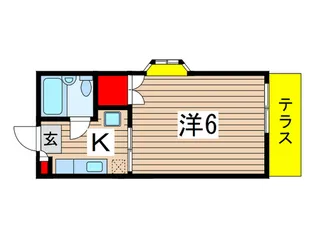 シャルムハイツ【1階】の間取り