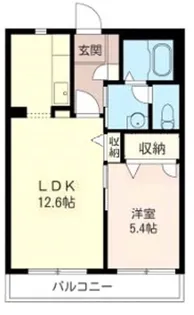 シャガール東林間【1階】の間取り