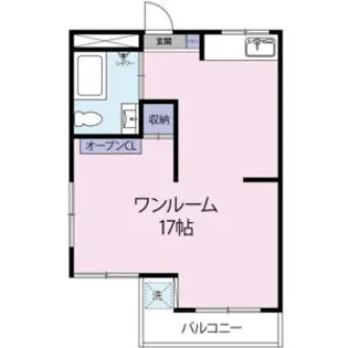 グランディール住吉【4階】の間取り