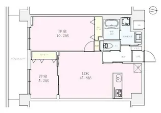 向山ガーデンレジデンス【7階】の間取り