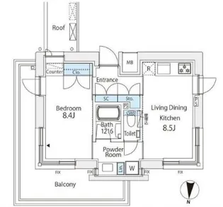番町會所【1階】の間取り