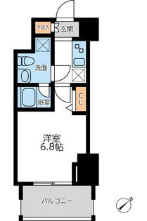 プライマル横濱平沼橋【4階】の間取り
