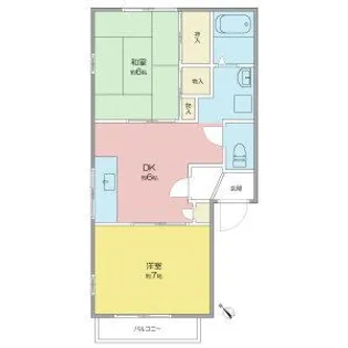 グリーンヒルズ【2階】の間取り