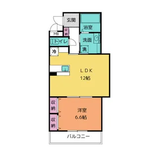 シュルーク【2階】の間取り