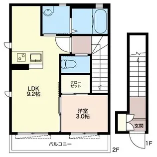 メゾン・ド・ラ・ジェネッスIII【2階】の間取り