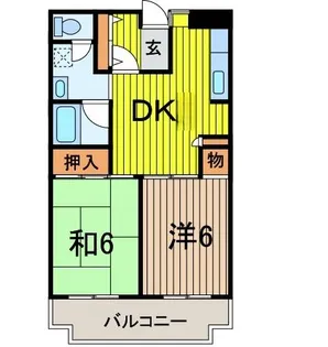 ドウェル武蔵浦和【5階】の間取り
