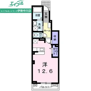 クレセント【1階】の間取り