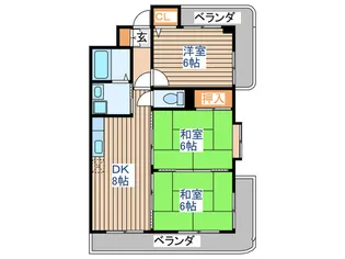 カーサヌマタ【4階】の間取り