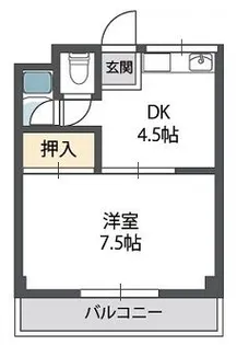 グリーンハイツ中宮【3階】の間取り