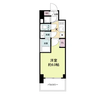 エスリードレジデンス大阪ウエストコート【2階】の間取り