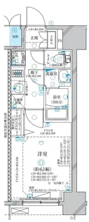 ディアレイシャス名古屋太閤通【3階】の間取り