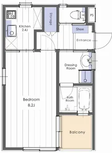 アルメゾンSUAVE【1階】の間取り