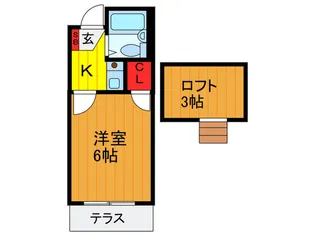 ビューコート門真【1階】の間取り
