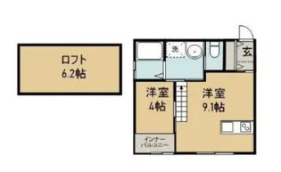 アヴァンツァーレ【2階】の間取り