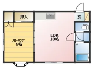 リーブル金沢【1階】の間取り