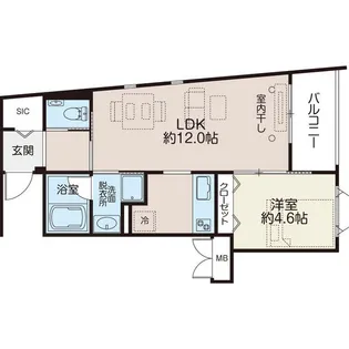 プロシード鵜の木【2階】の間取り