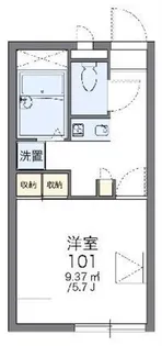 レオパレス丸越【2階】の間取り