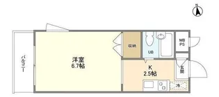 立花ハイツ【3階】の間取り