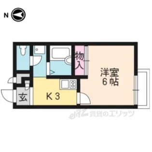 レオパレス七本松【2階】の間取り