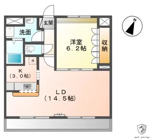 LIFE AMENITY HAKUEI【3階】の間取り