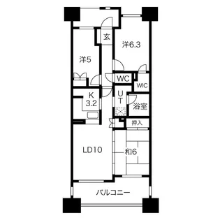 エアリーフォート・アクシスフォート【5階】の間取り