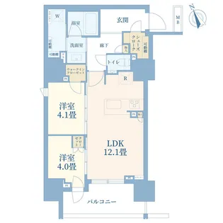 プラウド五反田【7階】の間取り