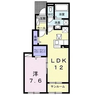東風レジデンス C【1階】の間取り