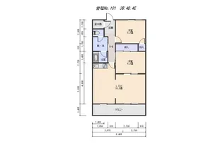 MKタウン江場A【4階】の間取り